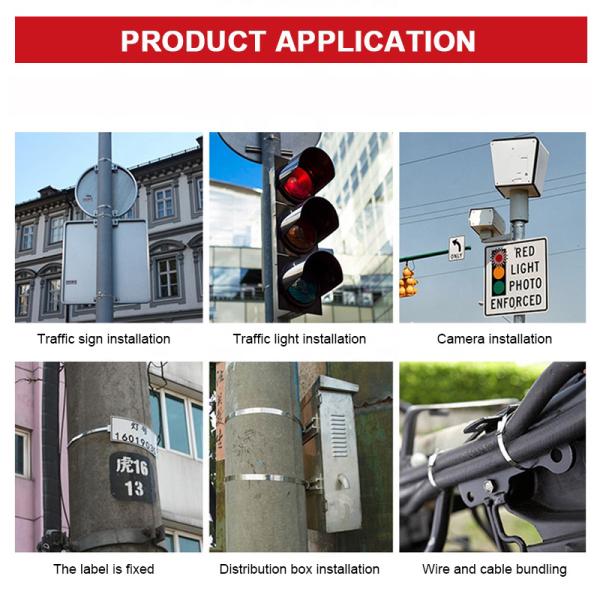 Регулируемое кольцевание нержавеющей стали связывает электрические пряжки