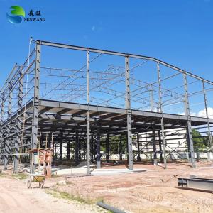 White Wall Color Steel Structure Warehouse with PVC Rain Spout and Long Fatigue Life