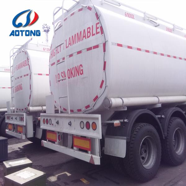 45000 litros de aço inoxidável para reboque de caminhão-tanque de três eixos
