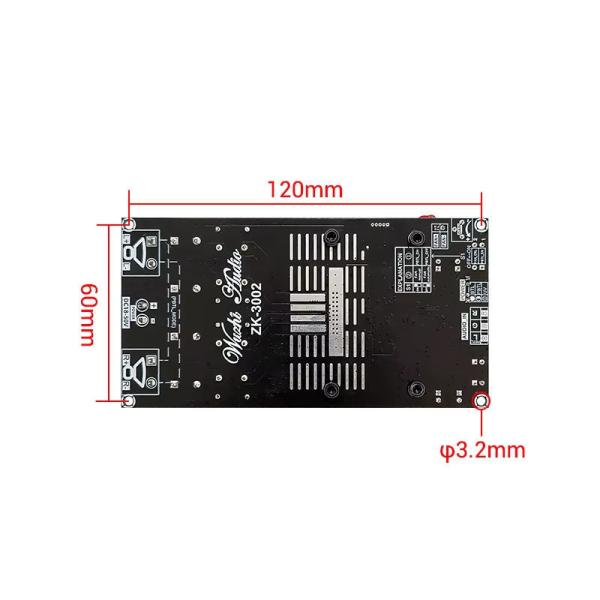 Placa amplificadora estéreo Creatall zk-3002 de 300W, 2.0 canales