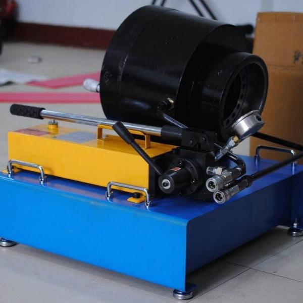 2 Inch Blue Color High Efficiency 600T Manual Hose Crimping Machine With 6-51mm Crimping Range And 10 Interchangeable Dies For Hydraulic Applications