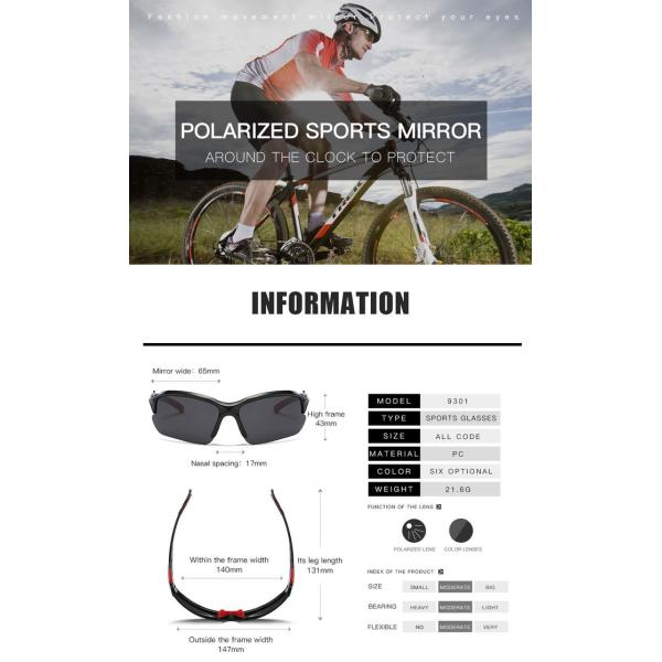 BSCI Polarized Cycling Sunglasses Driving Sports Road Cycling Glasses