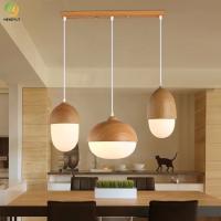 Pingente de vidro LED de 11 cm moderno simples barra criativa porca de cabeça única