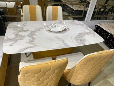 Dustproof Faux Marble Dinette Blue Gray Orange Mixed Color Good Moisture Resistance