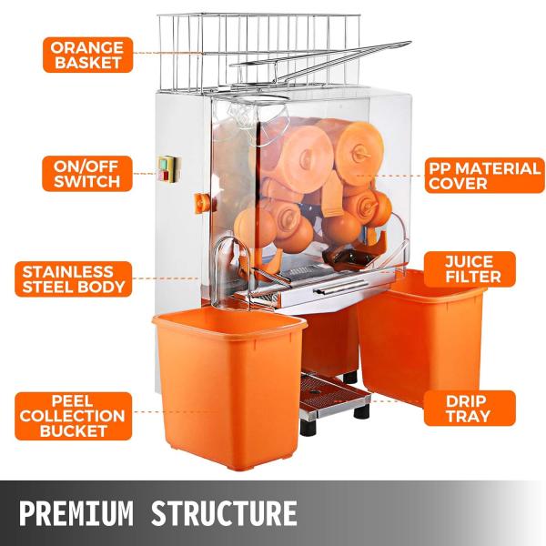 Commercial-Grade Orange Juice Machine for Juice Bars and Health-Focused Businesses
