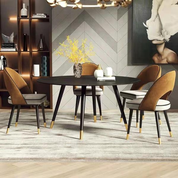 Стул столовой рамки металла зеленого цвета кухни назад вводит обитую гостиную в моду подлокотника Backrest