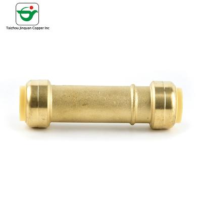 1/2 Inch CW617N CW614N Material Brass Slip Coupling Push Fit Fitting