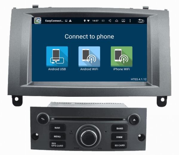 Ouchuangbo car audio 7 inch digital screen Peugeot 407 with gps navigation dual zone digital television (Optional)