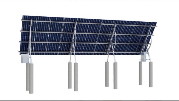Galvanized Ground Mount Solar Panel Bracket & Anti-Theft Secure Lock, Fit 300W-20kW PV Modules Outdoor Photovoltaic Mounting Equipment