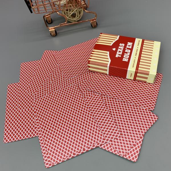 Custom 100% PVC Plastic Poker Cards 63*88mm For Casino Club