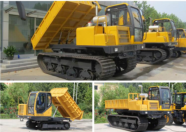 Стабилизированный идущий самосвал Кравлер сада тип мини тележка дизельного топлива 10 тонн Думпер