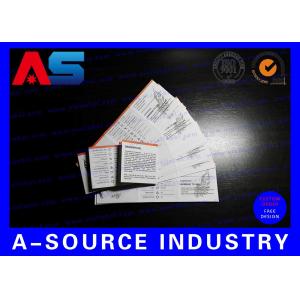 Издание листовок для пептидов для фармацевтической бумаги для бодибилдинга для масла для печати инструкций