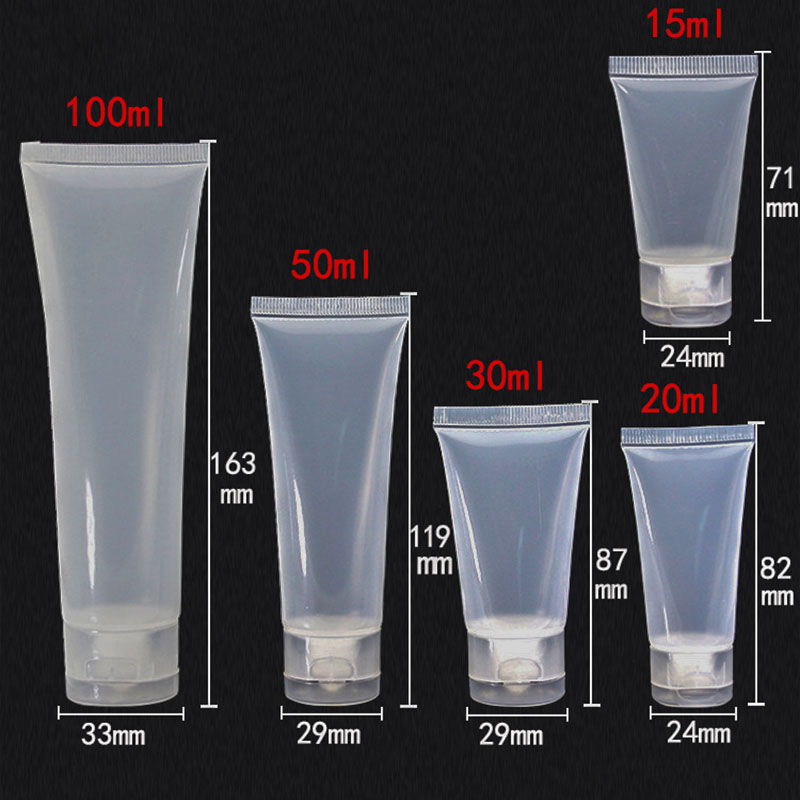 Трубки 15ml 20ml 30ml лосьона руки ЛЮБИМЦА завинчивой пробки мягкие Refillable