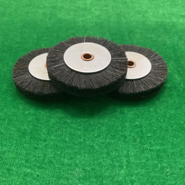White Color Hard Brush Wheel 60x11x6mm for Roland Printing Machine with Pig Hair/White Steel