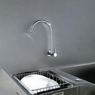 Robinet de mur en laiton froid d'évier de cuisine de cartouche de robinet de cuisine de poignée de levier seulement