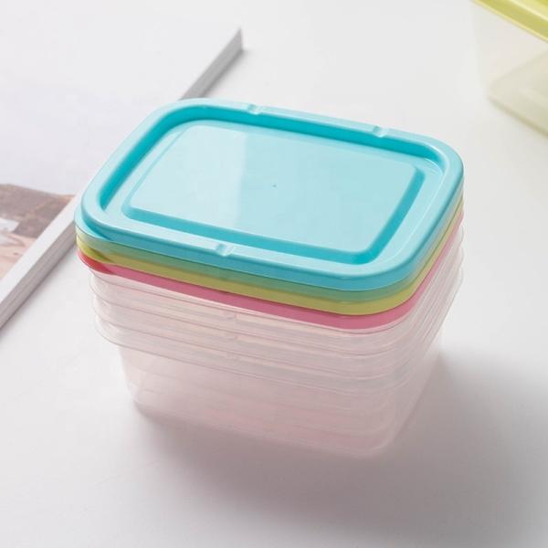 Space-saving Mini Plastic Food Storage Containers for Refrigerator and Microwave
