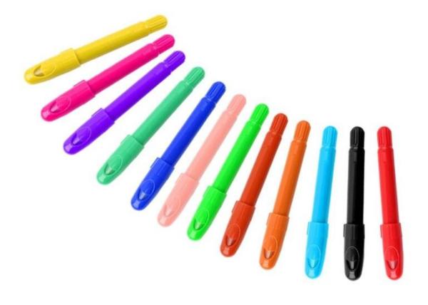 36 Colors Eco-friendly fancy  Non-toxic wax crayon set/ Cheaper 36 colors rotating body crayon for children