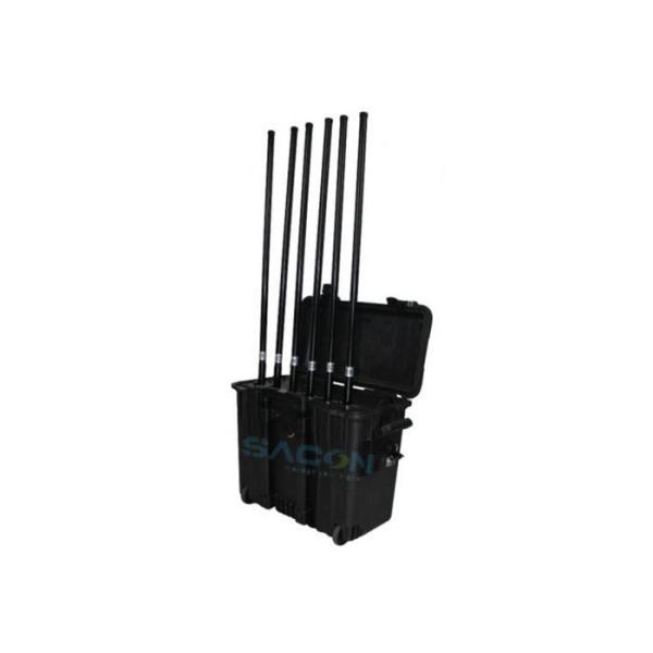 220W High Power Drone Signal Jammer with 2 Hours Battery Life and 100-300m