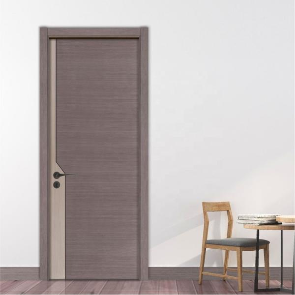 6 Layers PU Painting HDF Engineered Wood External Doors 45mm Thick