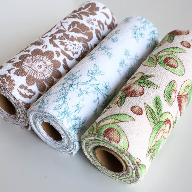Hand Wash Tear Off Microfiber Cloth Roll Accept Customized Logo