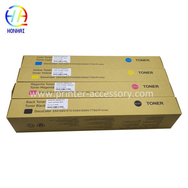 Toner Cartridges Original powder Set for  Xerox Color 550 560 570 C60 C70 006R01521 006R01522  006R01523 006R1524