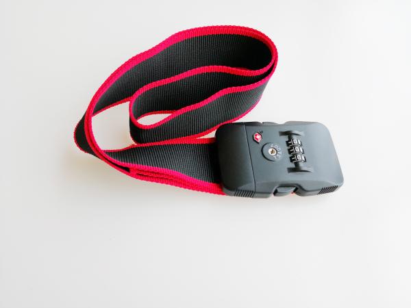 TSA319  Luggage Straps And Locks , 3 Dials Suitcase Belt Lock PC Material