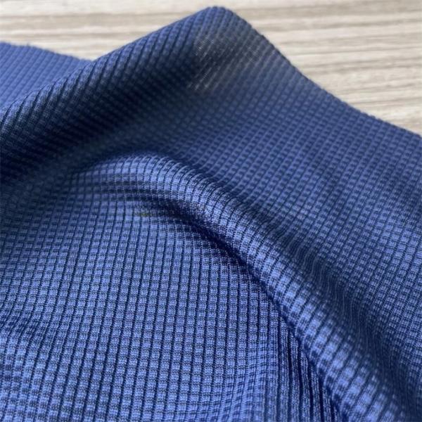 100% Polyester Waffle Weft Knitted Jersey Fabric Suppliers for Casual Sportswear