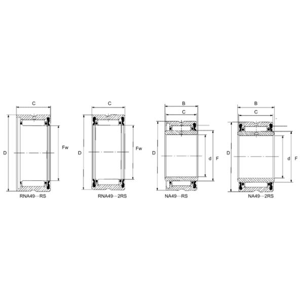 Machined NA6904 2RS RNA 4908 RS Needle Ball Bearing With Seals