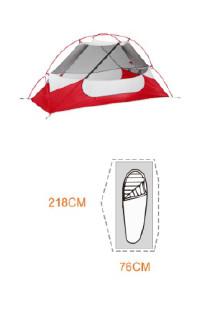 one person  Aluminum Pole Camping Tent   Two Layer Camping Tent GNCT-004