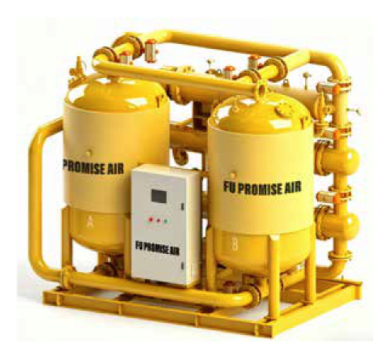 Zero Air Loss Regenerative Desiccant Air Dryer Energy Saving Solution For Compressed Air Drying