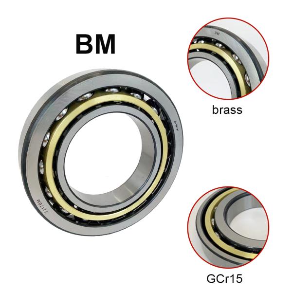 Customized Accuracy Miniature Angular Contact Bearings Pressed Steel Cage P6 P5 Precision