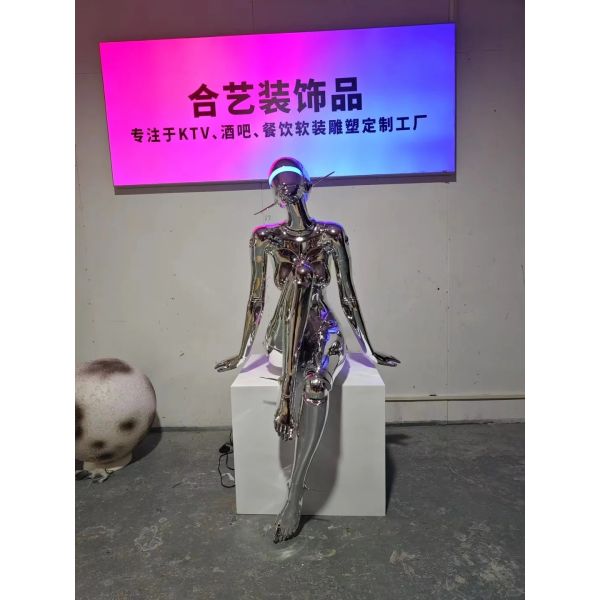 Digital Light Band Cyberpunk Robot Must Visit Club Decoration For Social Media Posts