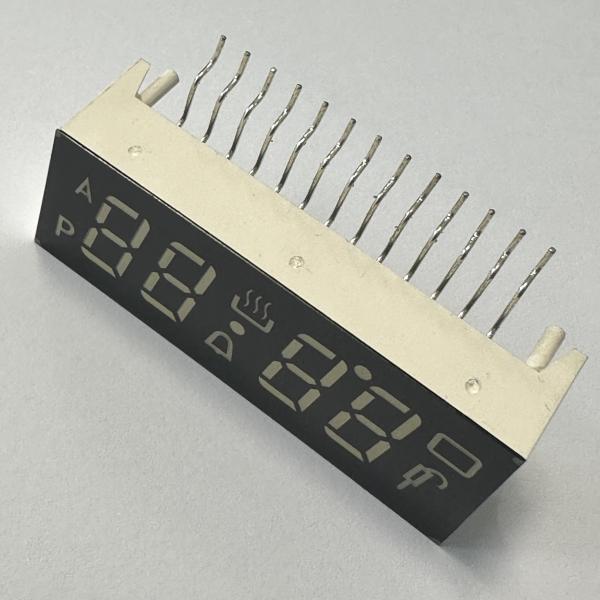 Pantalla LED de 7 segmentos de cátodo común ultra blanca de 4 dígitos para controlador de horno