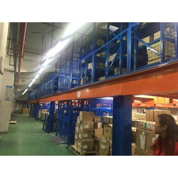 Planos industriales de mezanina de larga envergadura estructura de acero para almacenamiento en almacén