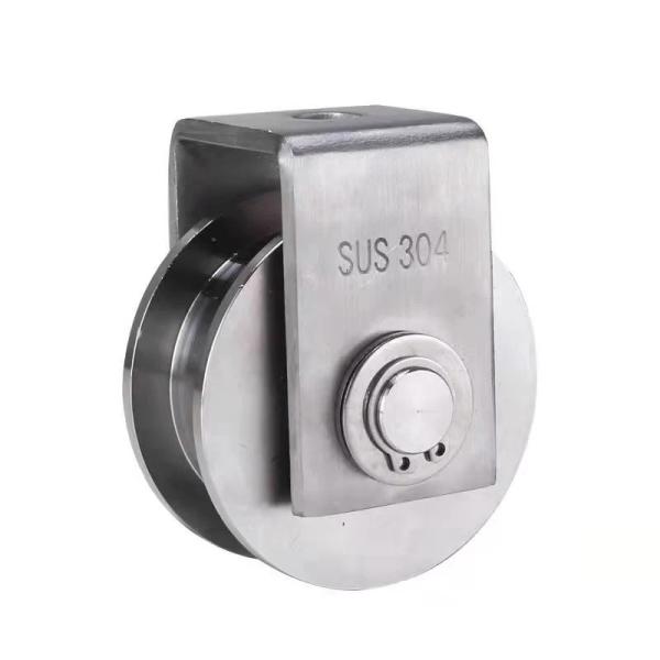 Hotel / Home 2 3 4 Y U V Groove Steel / Stainless Steel Sliding Gate Wheels