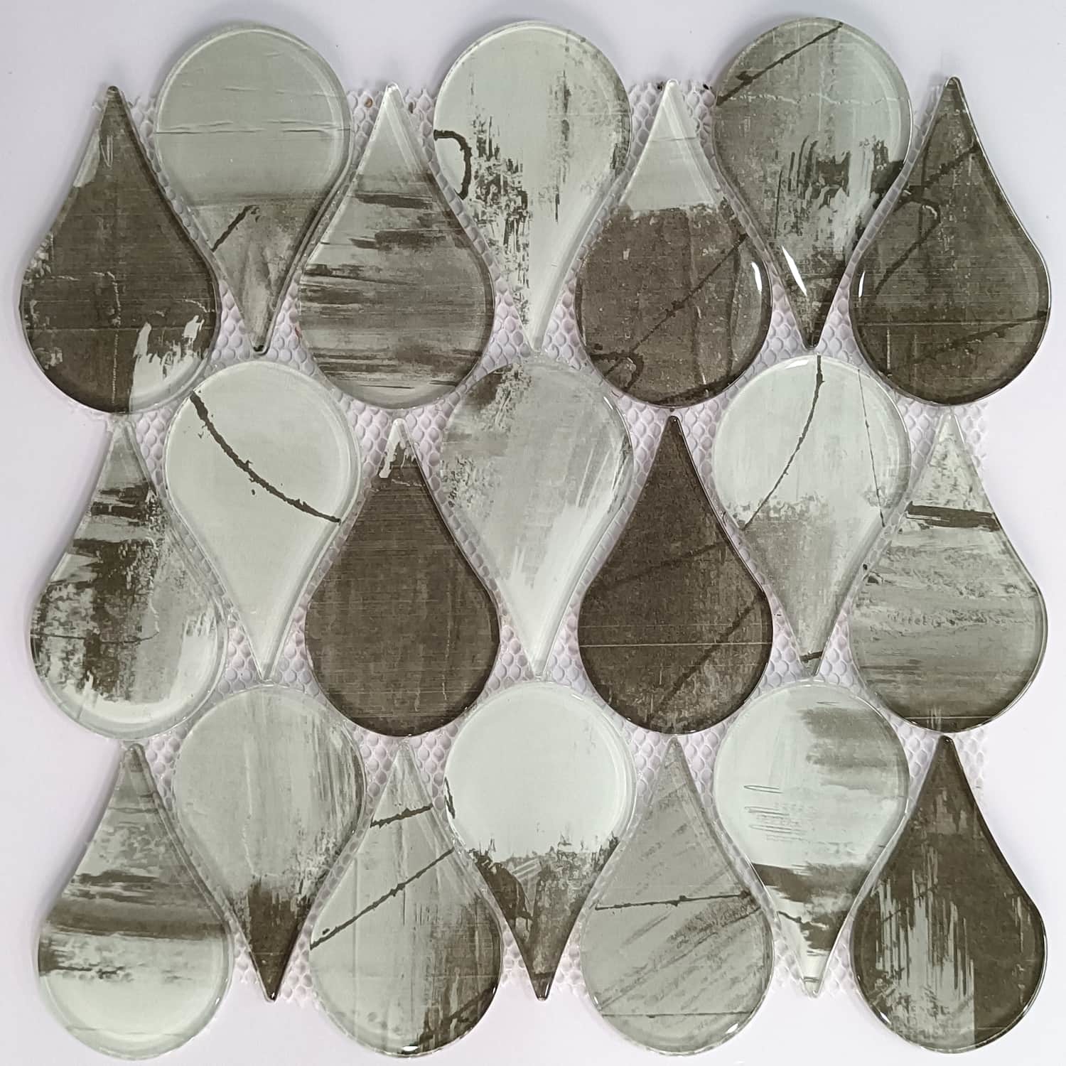 Different Shade Glass Mosaic For Kitchen And Bathroom Wall Decoration