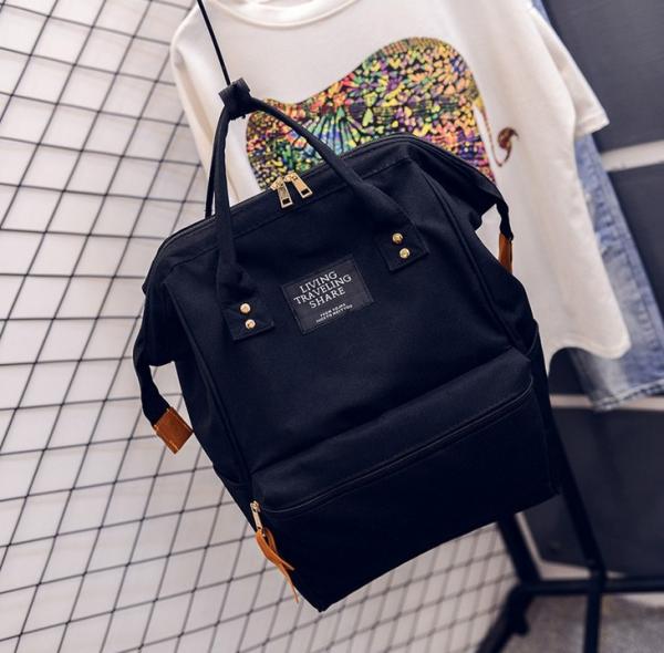 Japan and South Korea women casual canvas shoulder bag large capacity travel bag computer bag backpack school students
