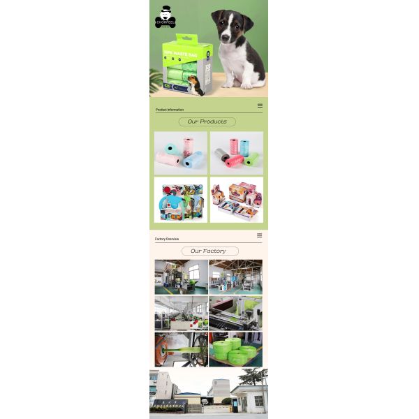 Private Label Dog Poop Bag With Handles Pet Waste Bags 100% Leak Proof