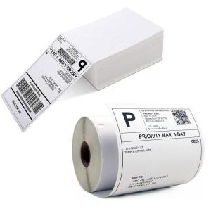 Full Color Printing Thermal Label For Barcode With Perferation Line Transfer