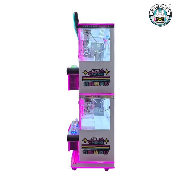 Double Crane Coin Operated Pink Catch Stuffed Toy Machine Toy Claw Crane Game Machine