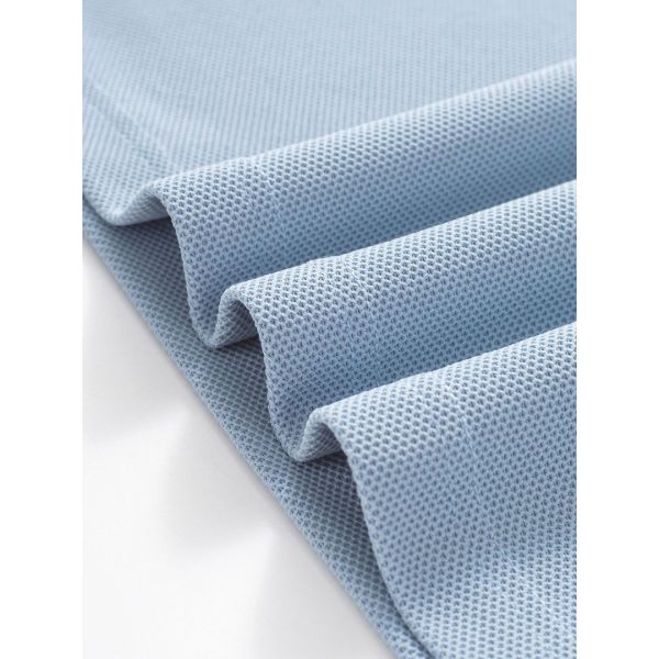 2180 Summer Hot Item 200g 100% Polyester Fiber Polo Shirt Simple Commuting T-shir