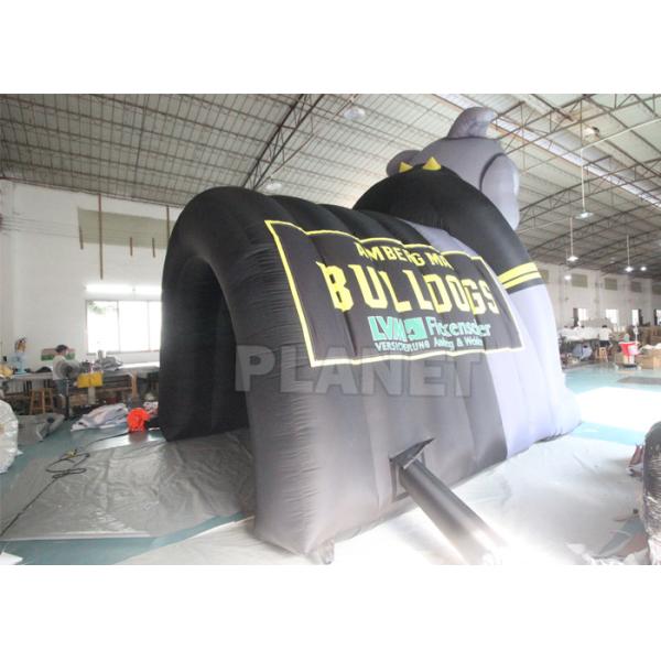 Шлем спорт футбола Оксфорда изготовленной на заказ команды раздувной & тоннель бульдога талисмана тоннеля раздувной