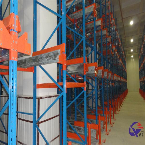 Cold Rolled Radio Shuttle Pallet Racking System Density Pallet Storage Solution