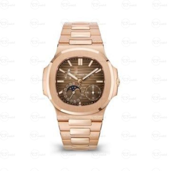 Patek Philippe Nautilus 5712 Phase de Lune Réserve de Marche Automatique 40mm Acier Inoxydable/Or Rose/Or Blanc