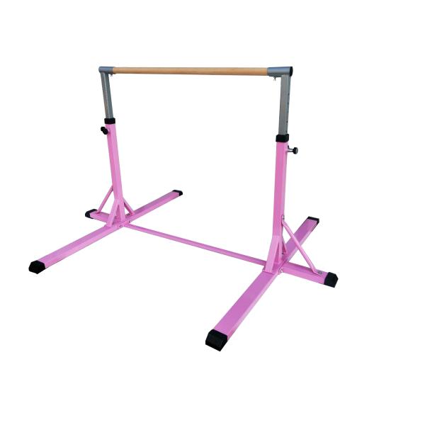 Customized Logo Availabled Ash Wood and Iron Gymnastics Kids Horizontal Bar for Home