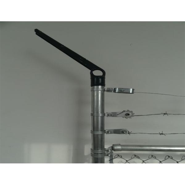 3 Strand Galvanized Steel Fence Barbed Wire Arm , Chain Link Fence Barbed Wire Arms