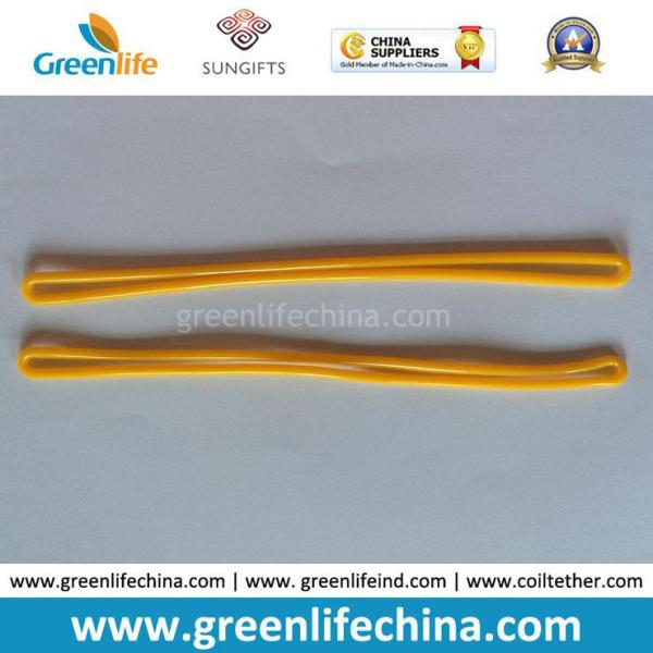 Hot Sale High Quality PVC Luggage Tag Loop Strip Solid Yellow Rope