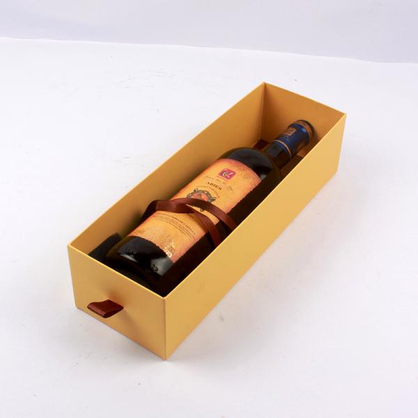 Custom Luxury Wooden Wine Box Pu Leather Material ISO9001 2008 Certification