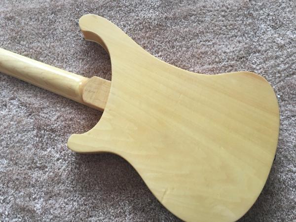 RIC BASS GUITAR 4003 Natural color set in neck Rosewood fingerboard shark inlay with custom bridges