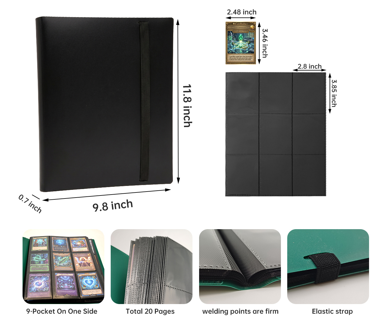 Trading Card TCG Card Binder Gaming Card 360 Cards Custom Card Binder